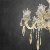 لوستر ایتالیا کروم کرم|لوستر و چراغ آویز|کرج, بیسیم|دیوار