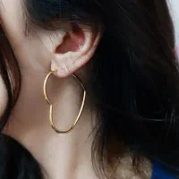 گوشواره قلبی بزرگ استیل|بدلیجات|سنندج, |دیوار