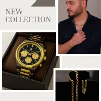 پکیج ساعت collection طلایی + ست zar|ساعت|اهواز, زیتون کارمندی|دیوار