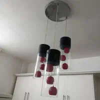 لوستر سه شاخه طرح گل لاله