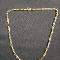 زنجیر طلا ۲ رنگ