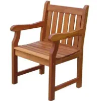 صندلی چوبی دسته‌دار