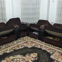 مبل ۱۰ نفره تخت خواب شو|مبلمان خانگی و میز عسلی|لاهیجان, گلستان|دیوار