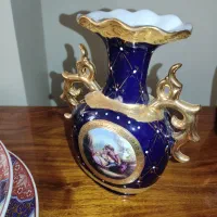 گلدان جوانا آب طلا قدیمی زیبا آنتیک خاص کمیاب عتیق