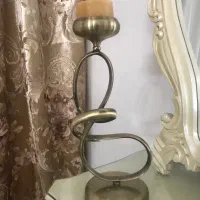 شمعدان پایه دار رو میزی برنجی جاشمعی طلایی|صنایع دستی و سایر لوازم تزئینی|تهران, اکباتان|دیوار