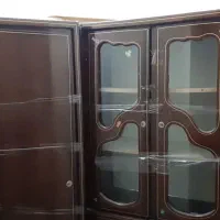 ۳ تکه چوبی شامل دوکمد ویک ویترین