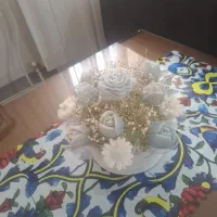 شمع تزئینی طرح گل رز