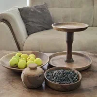 ظروفچوبی،ظرفچوبی،سرویس پذیرایی،بشقاب چوبی