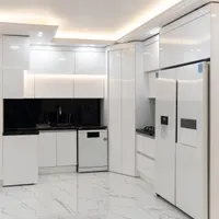 کابینت آشپزخانه هایگلاس براق و درب پنتری کنج|مصالح و تجهیزات ساختمان|گرگان, |دیوار