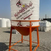 مخزن قیفی با پایه تانکر نیسانی سمپاش و صنعتی منبع