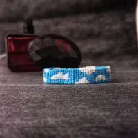 دستبند آلفا بافی طرح ابر