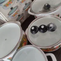 دو عدد سرویس لعابی نو|ظروف پختوپز|کرمان, |دیوار