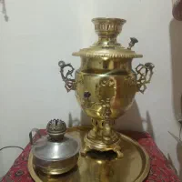 سماور ذغالی۶لیتری سینی قدیمی چراغ نفتی قدیمی|کلکسیون اشیاء عتیقه|مشهد, دانشجو|دیوار