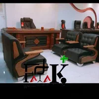 میز وکیوم و صندلی مدیریت لیدا و نیم ست مب‌ل|دفتر کار|رشت, آزادگان|دیوار