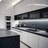 کابینت هایگلاس فریم لس