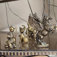 دکوری مجسمه گوچک نمادین زیبا ازفلزسربی سنگین