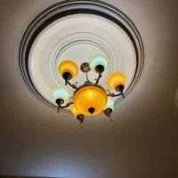 لوستر طرح سنگ با دیوارکوب|لوستر و چراغ آویز|مشهد, هنرستان|دیوار