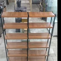 قفسه چوب و فلز