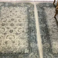 دو عدد فرش وینتیج طوسی ۴ متری ۱۲۰۰ شانه
