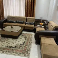 مبل هفت نفره همرا با دو میزبان و میز