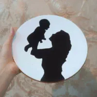 آینه قاب جاشمعی دیوارکوب تولدی
