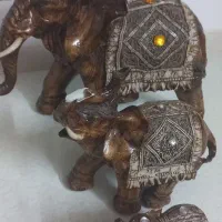 مجسمه فیل ثروت و اسب و عروسک