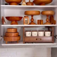 چوبی ظروف و پذیرایی|ظروف سرو و پذیرایی|ملک‌آباد, |دیوار