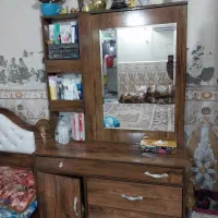 کمد و تخت و میز آرایش درحد نو جادار همراه تشک|تخت و سرویس خواب|کنارک, |دیوار