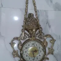 ساعت برنجی قدیمی جنس برنج قدیمی سنگین