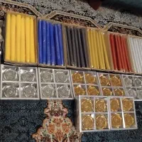 شمع قلمی و طرح گل