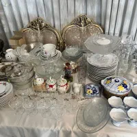 حراج ظروف چینی و آرکوپال و گل سرخی و کریستال