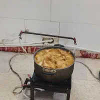 دو عدد تک شعله بزرگ و متوسط یک گاز و یک بخاری