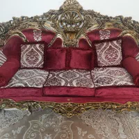 مبلمان استیل ۱۱نفره و میز ناهارخوری ۶نفره