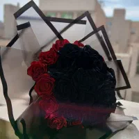 دسته گل روبانی