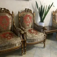 فروش مبلمان استیل ۹ نفره به همراه میز نهارخوری|مبلمان خانگی و میز عسلی|رشت, شهریاران|دیوار