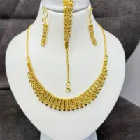 سرویس بدون نگین (مشابه طلا) نقره۹۲۵