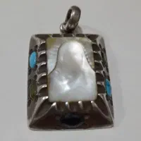 آویز نقره شمایل حضرت علی. قدیمی