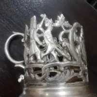 فروش شش عدد گیره نقره با نشان شیر دال و خشایار