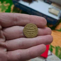 دینار طلای اصیل قرن اول هجری با خط کوفی|کلکسیون اشیاء عتیقه|خرم‌آباد, |دیوار