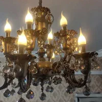 لوستر شیک  نقره ای و دودی