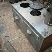 بخاری هیزمی سه کاره ورق ۲ میل