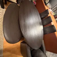 میز نهار خوری ۸ نفره ایتالیایی چرم در حد نو