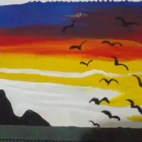 طراحی و نقاشی طبیعت و چهره|تابلو، نقاشی، عکس|کلاله, |دیوار