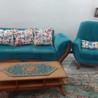 مبلمان ۷ نفره همراه با میز جلو مبلی و عسلی|مبلمان خانگی و میز عسلی|تهران, تهرانسر مرکزی|دیوار
