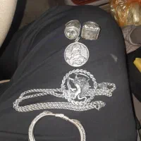 زنجیر وانگشتر نقره