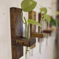 گلدان چوبی دیواری