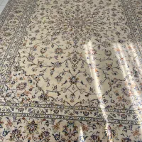 فرش دستبافت ۹متری در حد نو تمیز لوله شده|فرش|قزوین, |دیوار