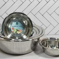 سرویس ۶پارچه لگن و آبکش استیل