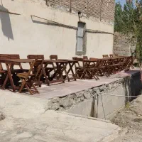 میزو صندلی غذا خوری تاشو چوبی روسی