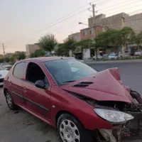 206 مدل 1382 رنگ آلبالویی تصادفی|خودرو سواری و وانت|تهران, خلیج فارس|دیوار